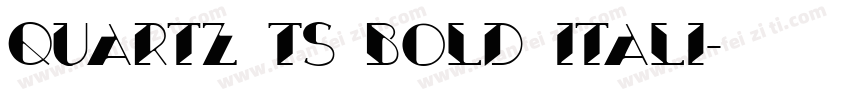 Quartz TS Bold Itali字体转换